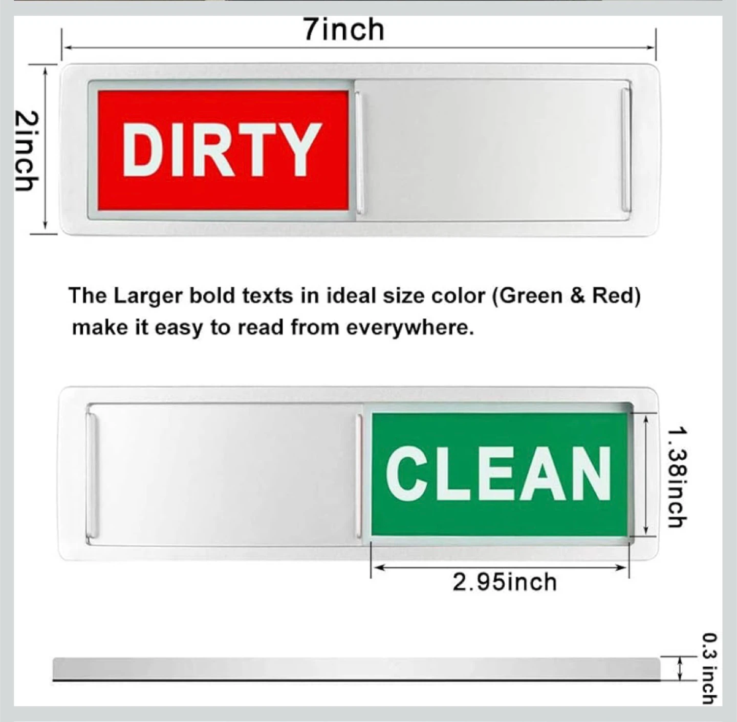 BRAND NEW 🥕 Clean Dirty Sign Dishwasher Magnet