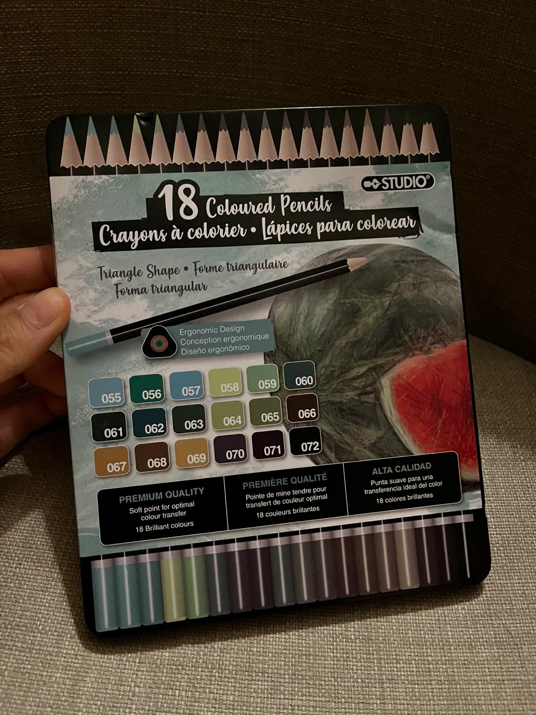 (New) Studio 18 Ergonomic Coloured Pencils
