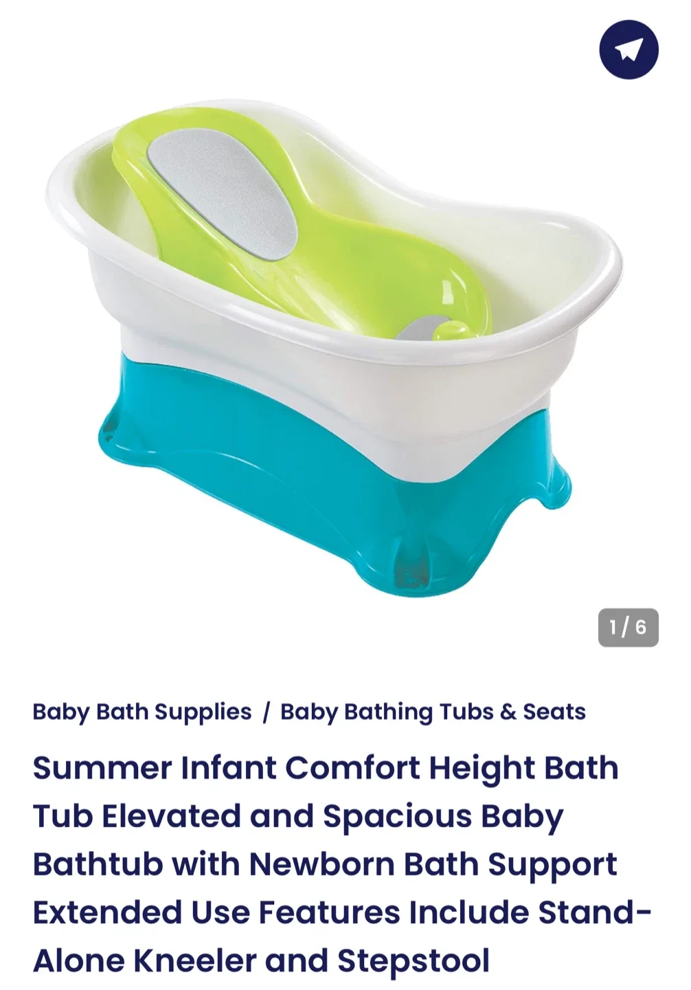 Summer Infant Comfort Height Baby Bathtub image indicator(5)