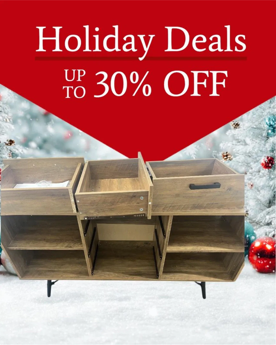 Drawer Accent Table - Wood