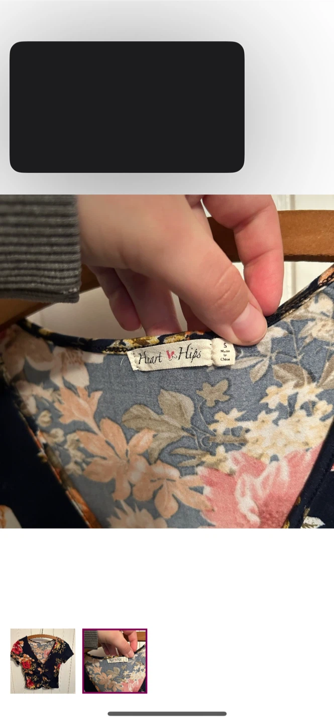 Heart & Hips Floral Top - Size S - photo 2