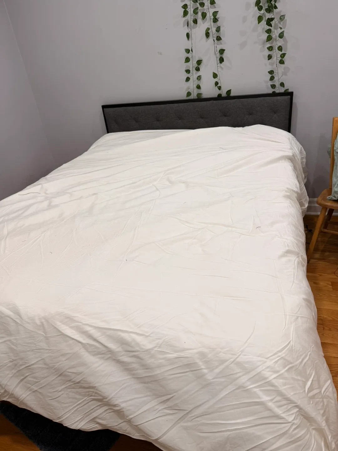 Queen metal Bed Frame with 2 Mattress image indicator(2)