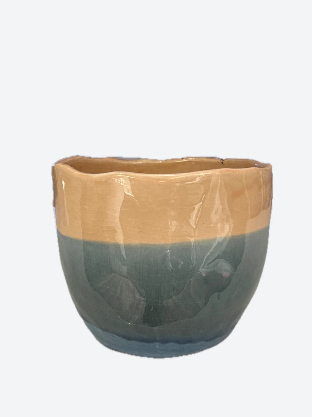 Two-Tone Ceramic Planter