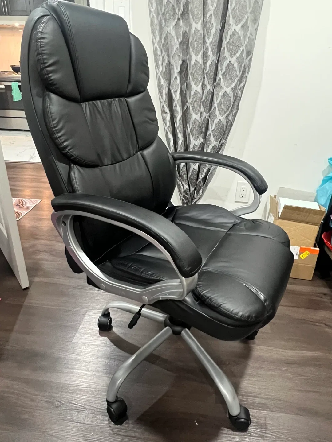 Black Leather Office Chair