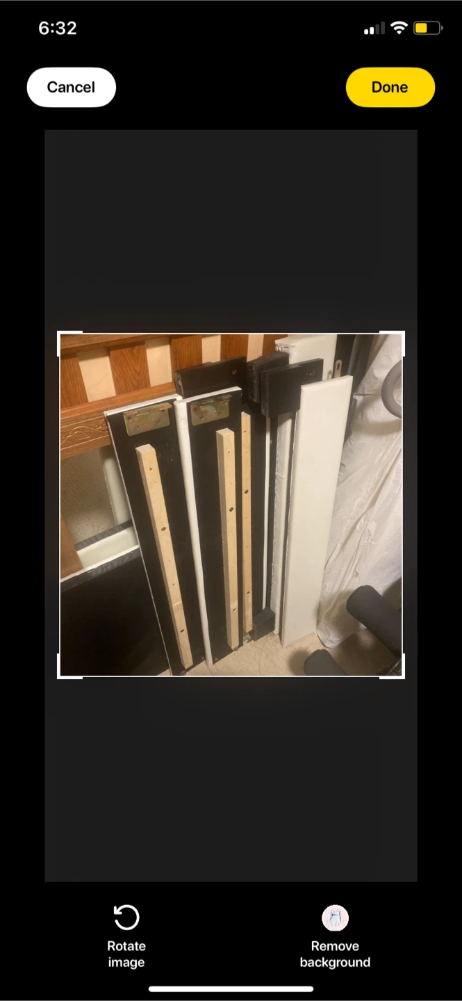 White Twin Size Upholstered Headboard Frame - PICK UP ONLY !! - photo 4