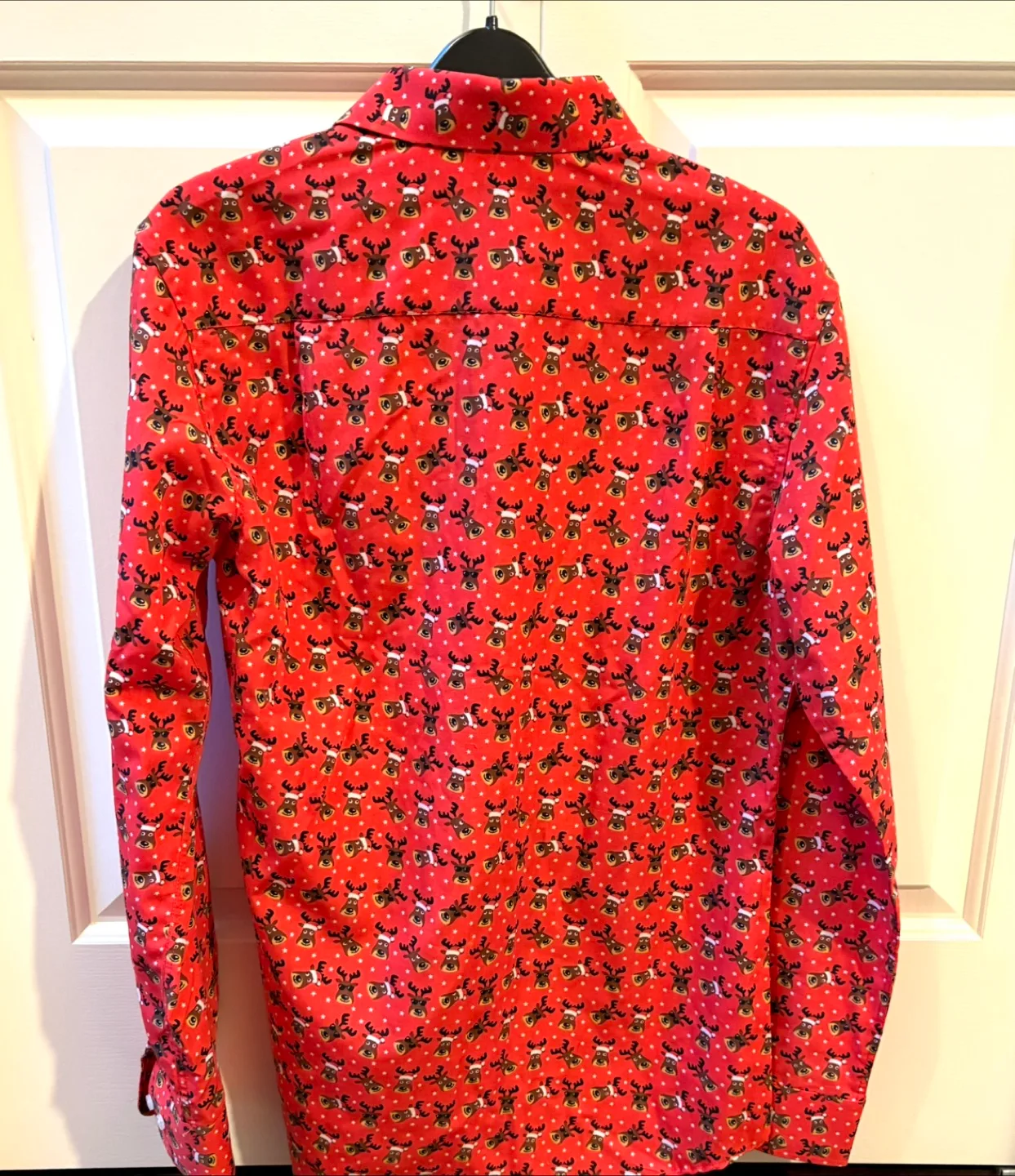 Simon Banks Red Reindeer Print Shirt - Size S image indicator(2)