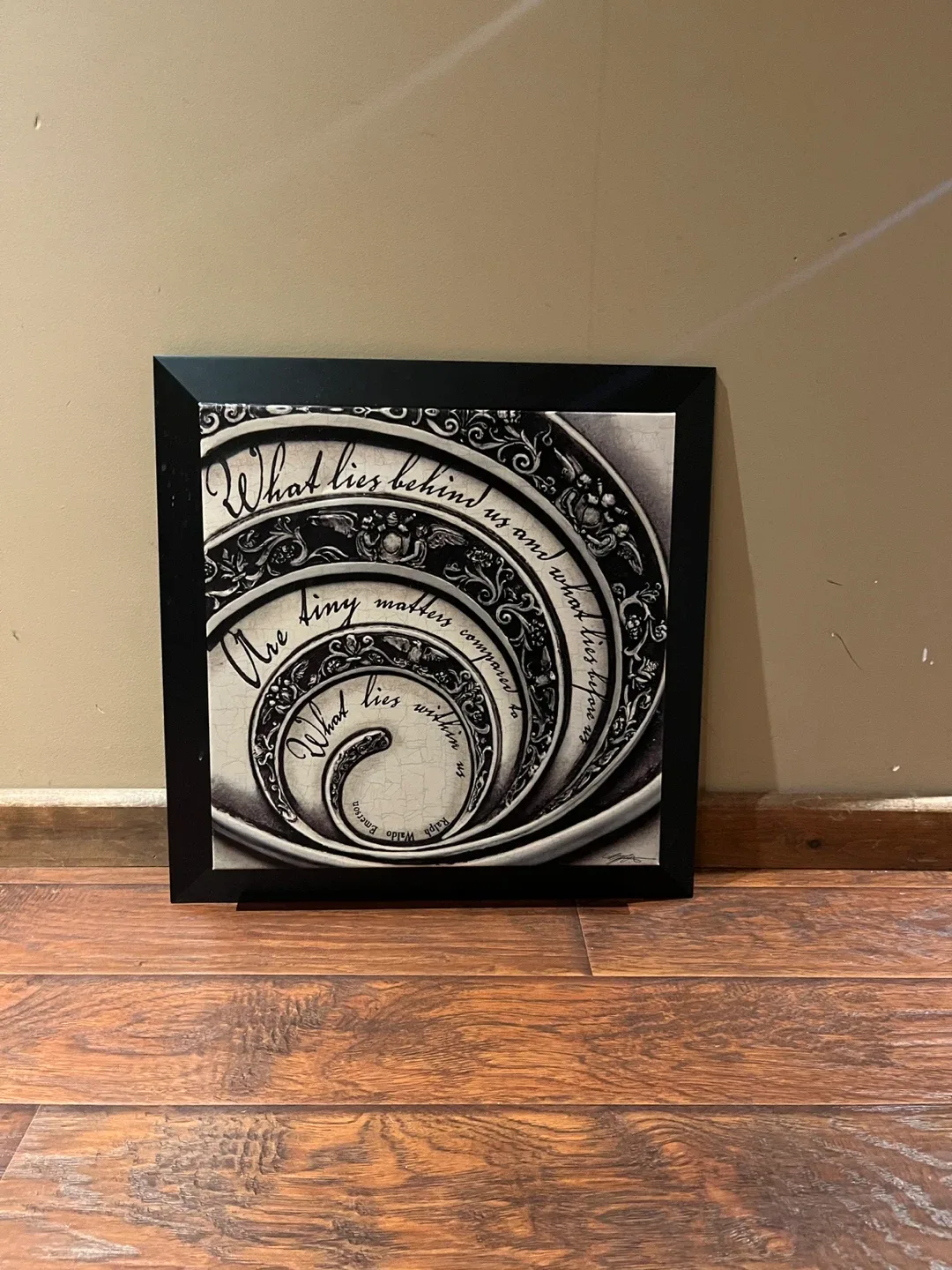 Framed canvas artwork