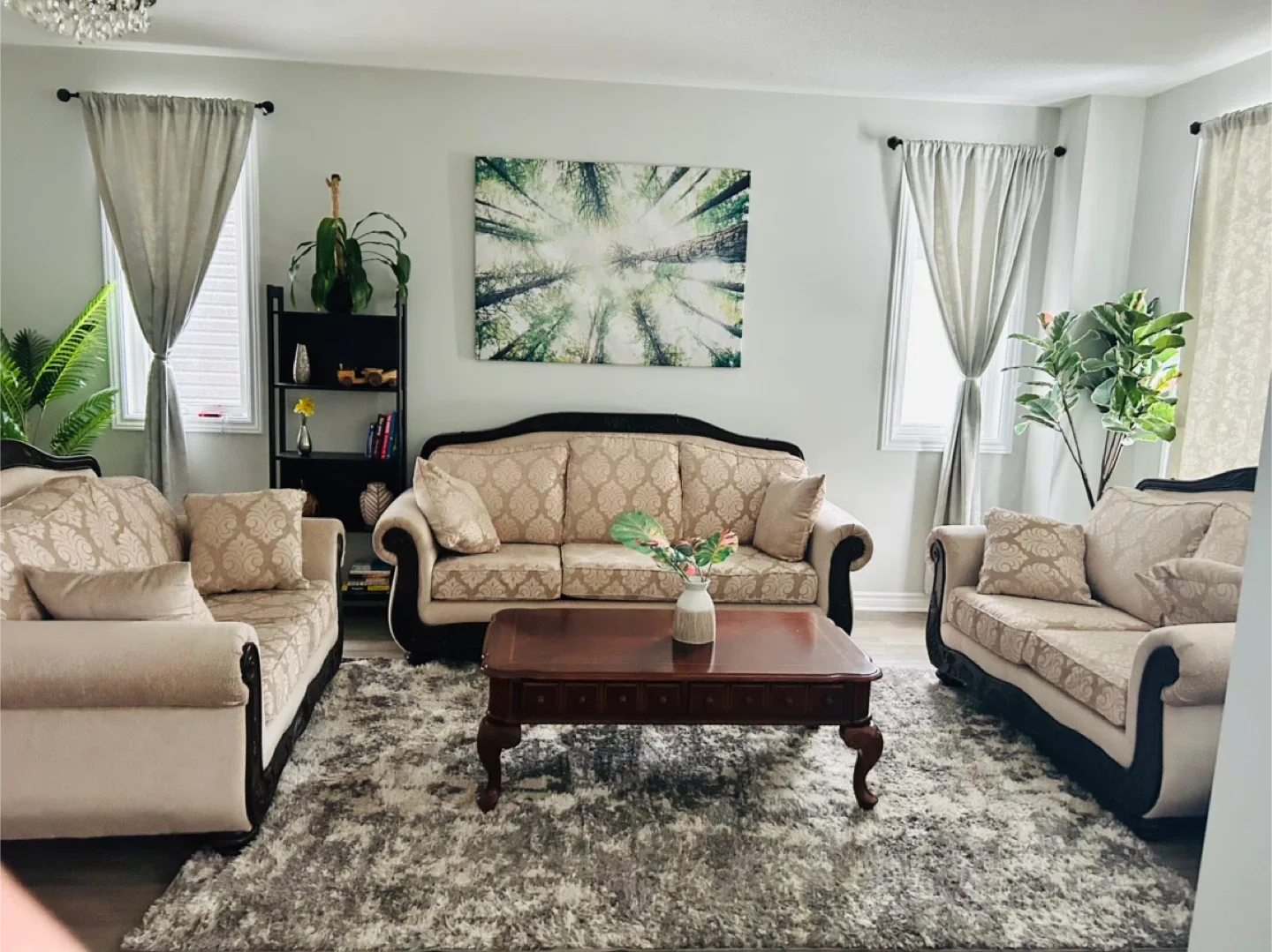 Sofa and Loveseat Set -  customized 7 seater