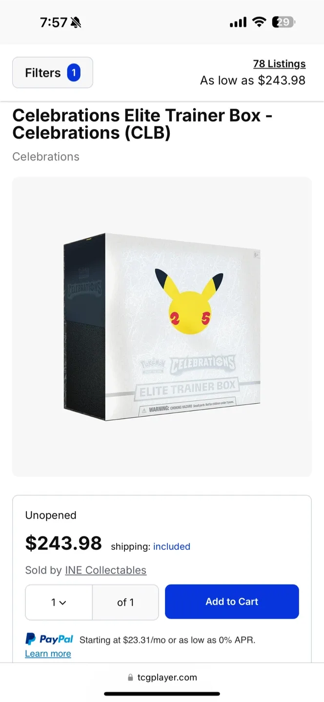 Pokemon TCG Celebrations Elite Trainer Box image indicator(4)