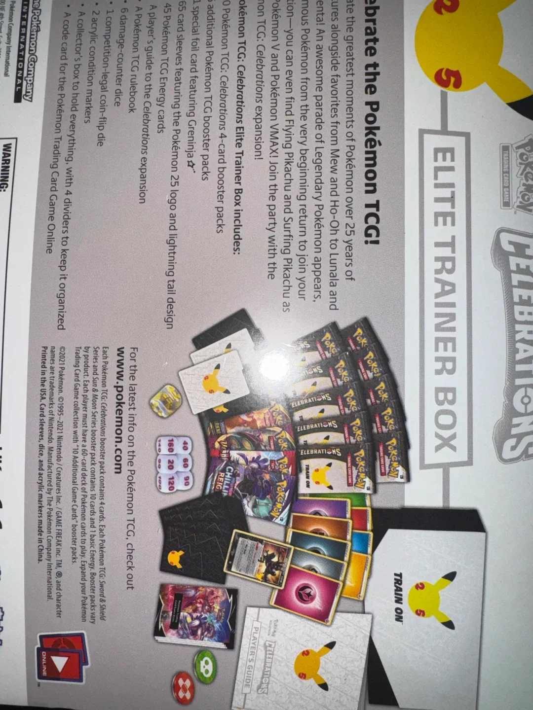 Pokemon TCG Celebrations Elite Trainer Box image indicator(3)