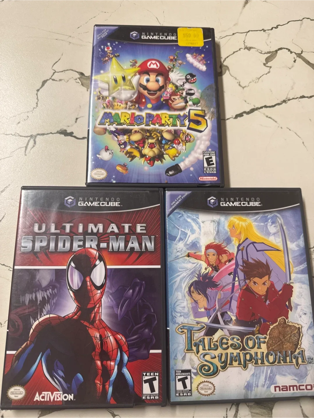 Nintendo GameCube Games: Mario Party 5 , Spider-Man ultimate