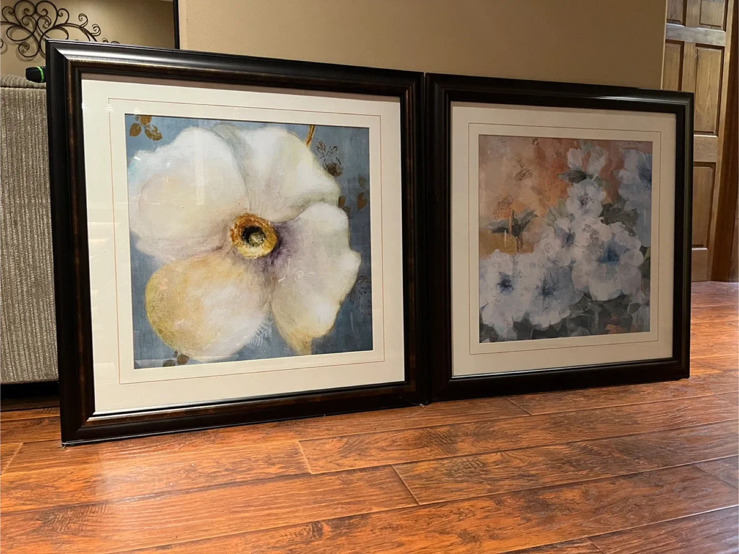 2 framed art pieces