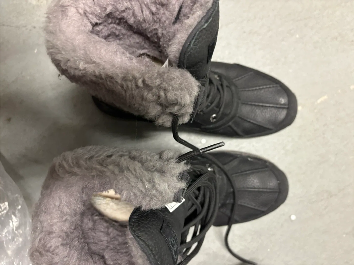 UGG Waterproof Leather Boots - Size 8