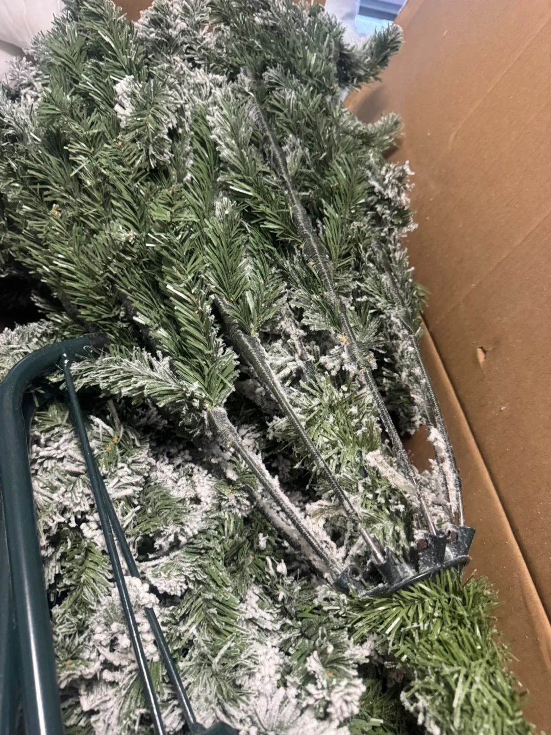 Beautiful 7.5 Tall Flocked Christmas Tree originally $300 image indicator(6)