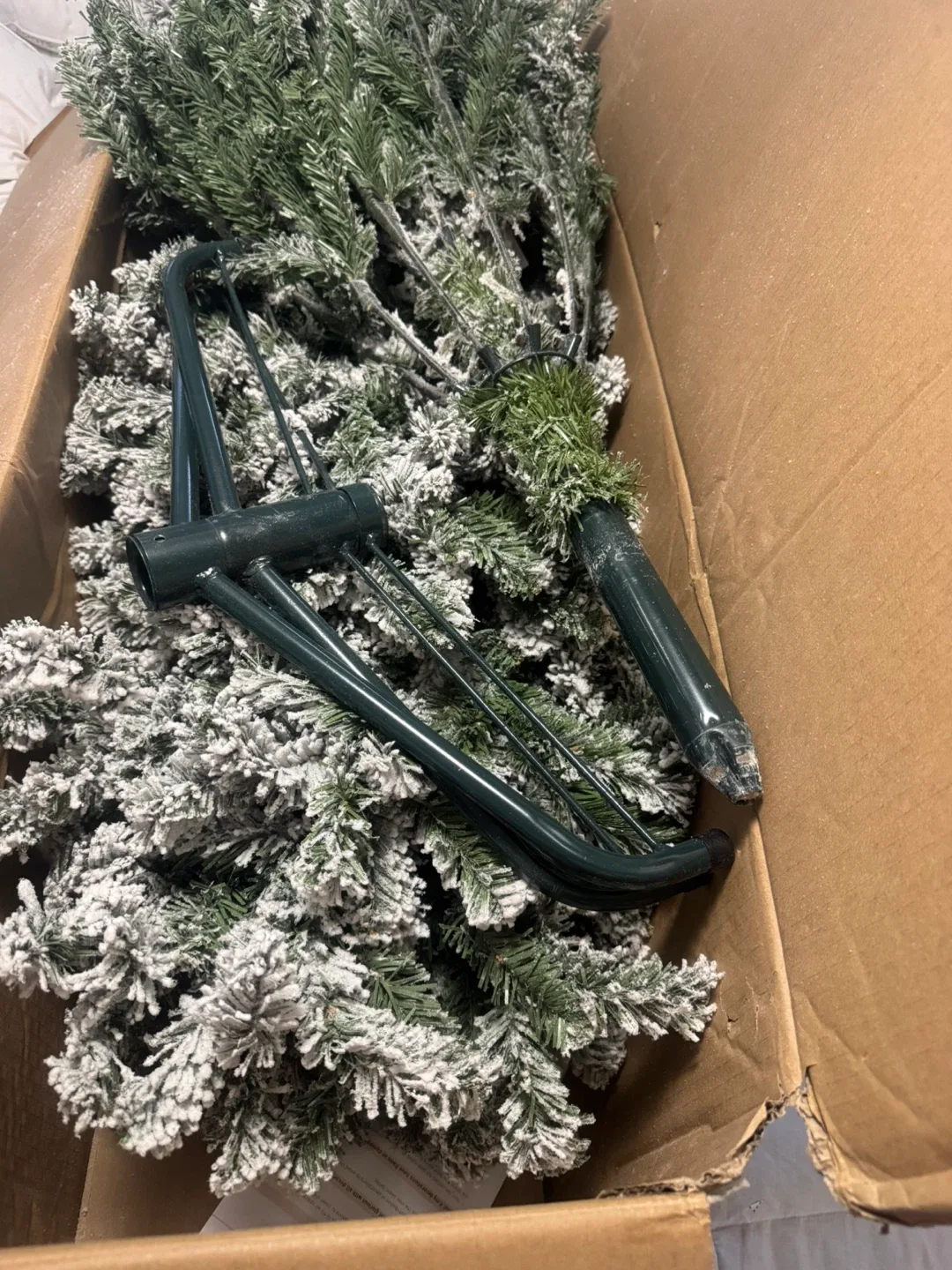 Beautiful 7.5 Tall Flocked Christmas Tree originally $300 image indicator(3)