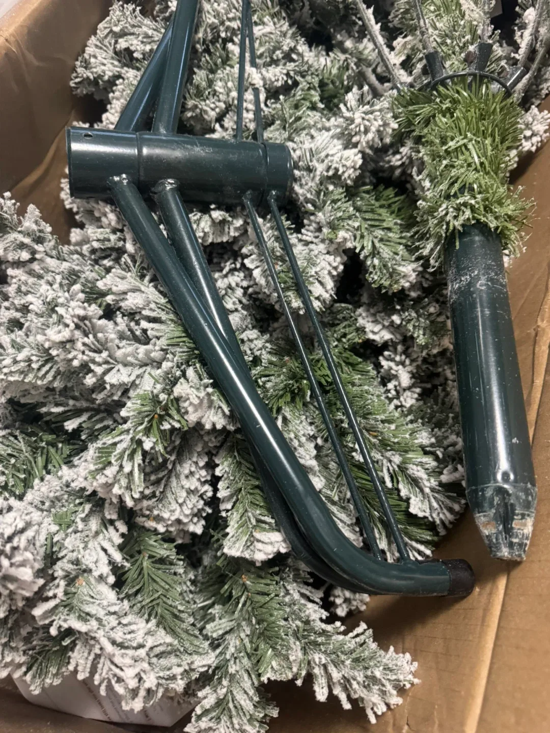 Beautiful 7.5 Tall Flocked Christmas Tree originally $300 image indicator(4)