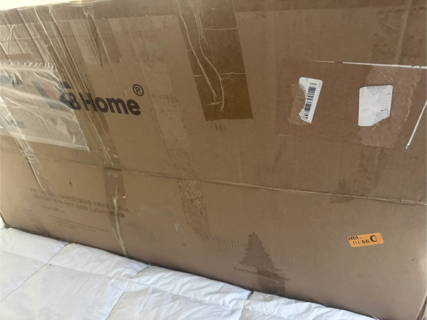 Beautiful 7.5 Tall Flocked Christmas Tree originally $300 image indicator(7)