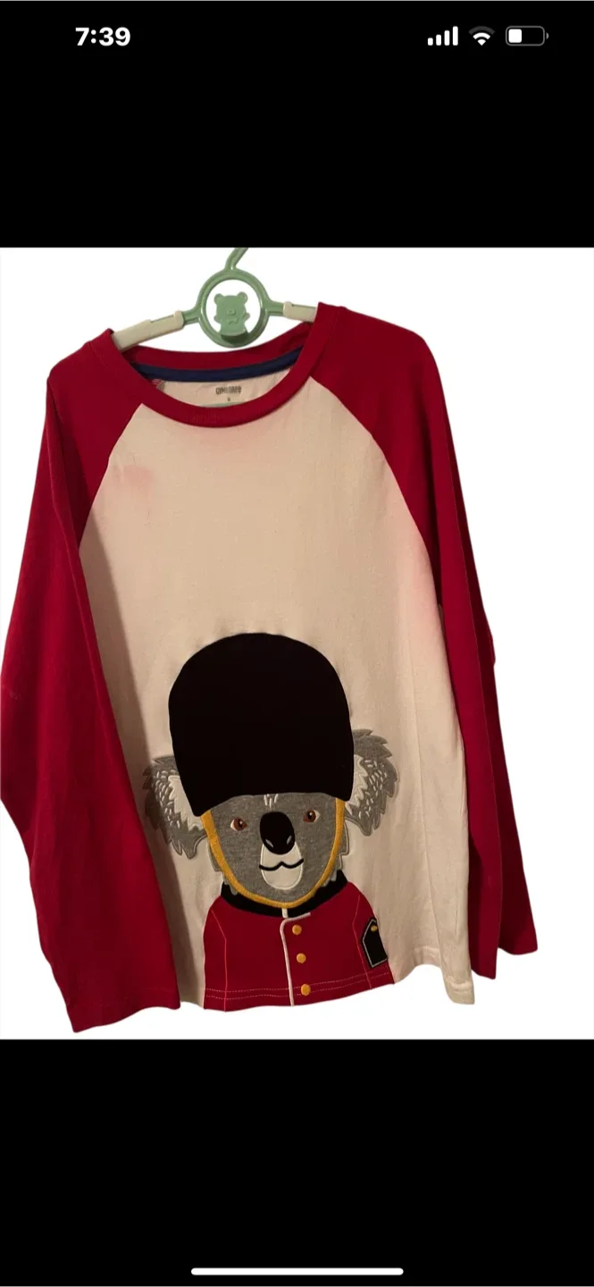 Gymboree Koala Bear Long Sleeve Shirt Size 8 S