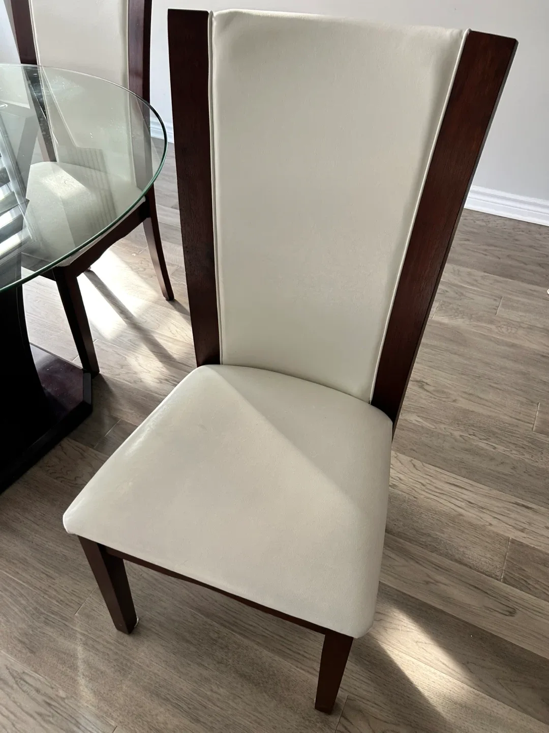 Glass Top Dining Table with 4 Chairs image indicator(3)