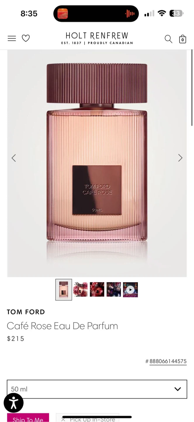 Tom Ford Café Rose Eau De Parfum Set (50ml & 10ml) - photo 2