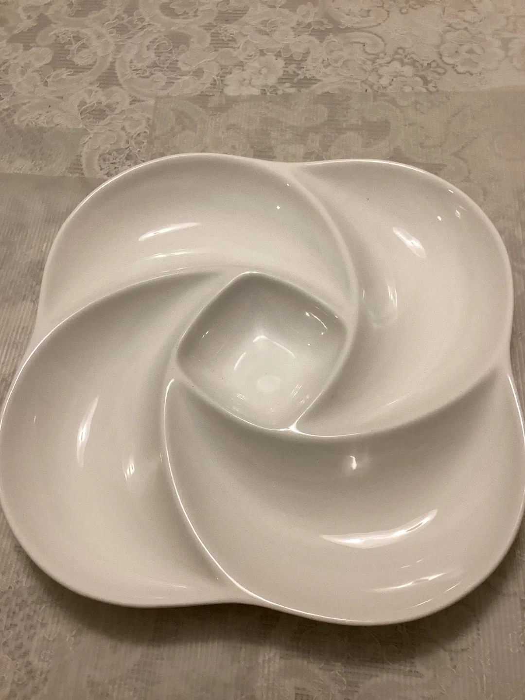 DII Festive Divided Serving Dish - White image indicator(3)