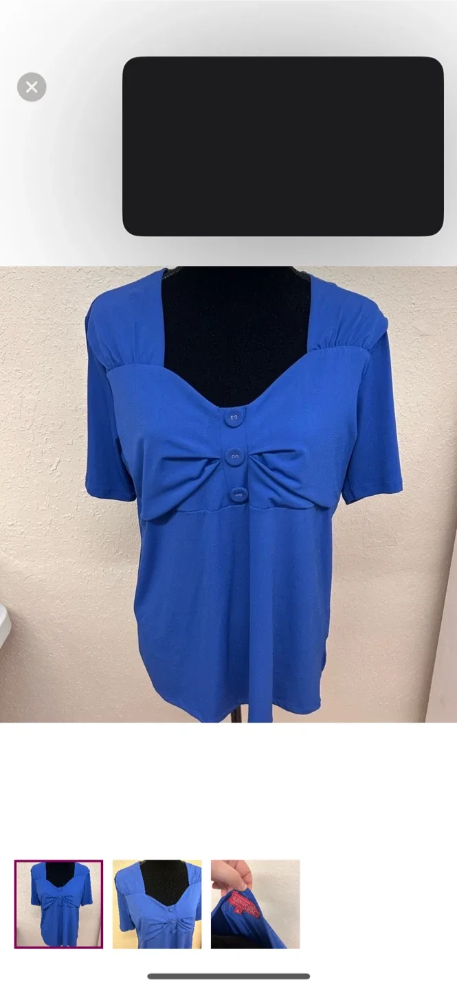 Glensport Collection Top - Size XL, Blue