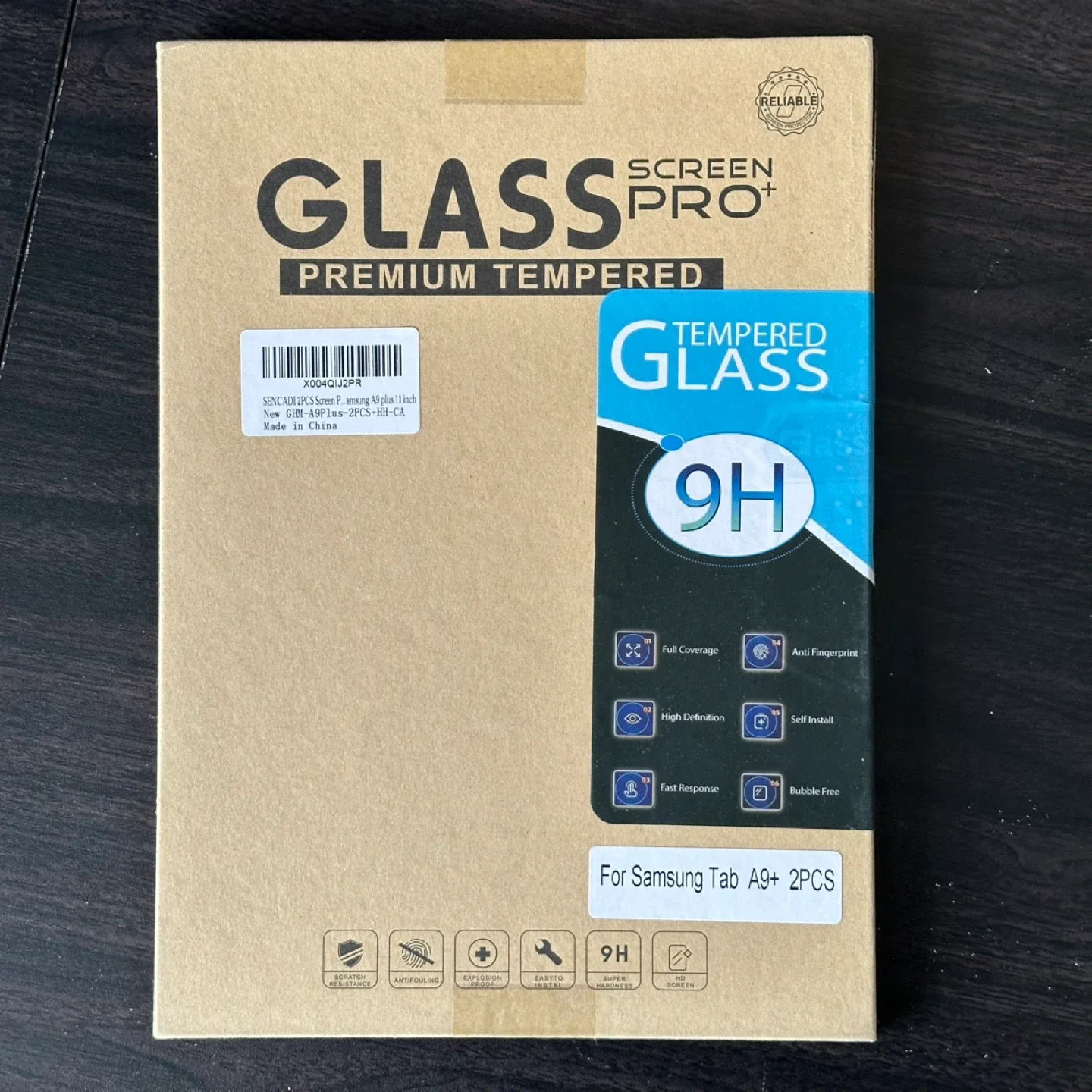 Glass Screen Pro+ Premium Tempered Glass Samsung Tab A9+ 2pcs