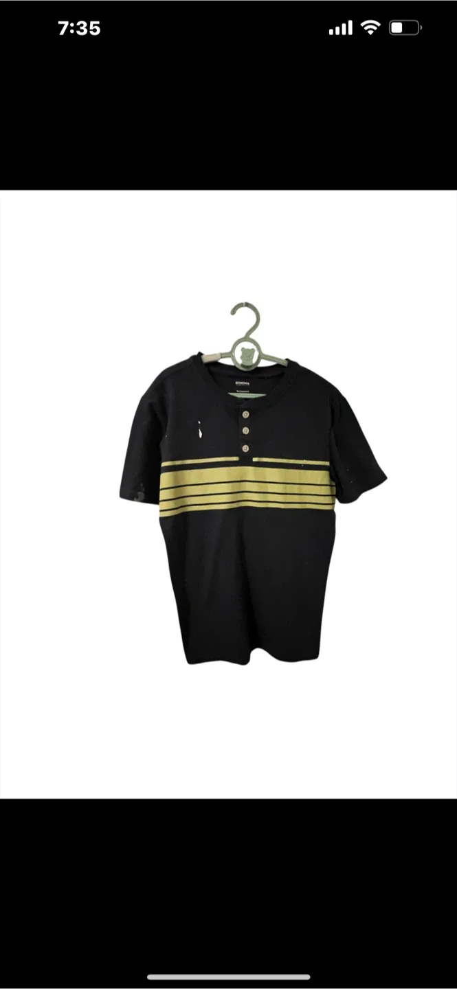 Sonoma Black & Gold Striped Shirt