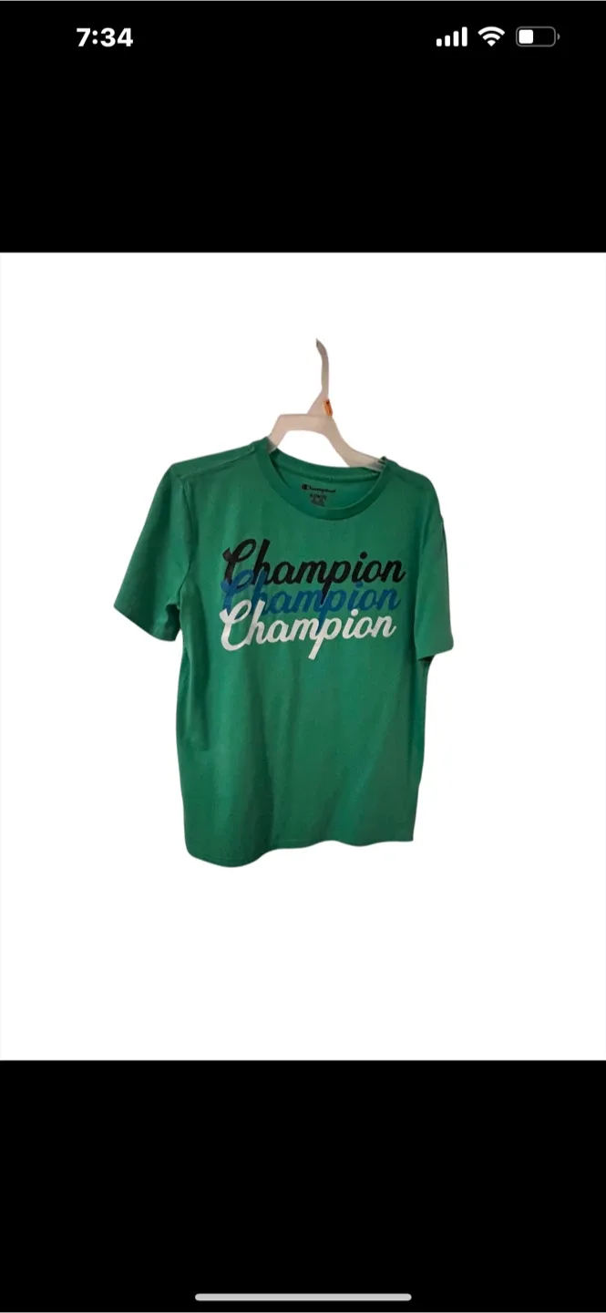 Champion Green T-Shirt Size S
