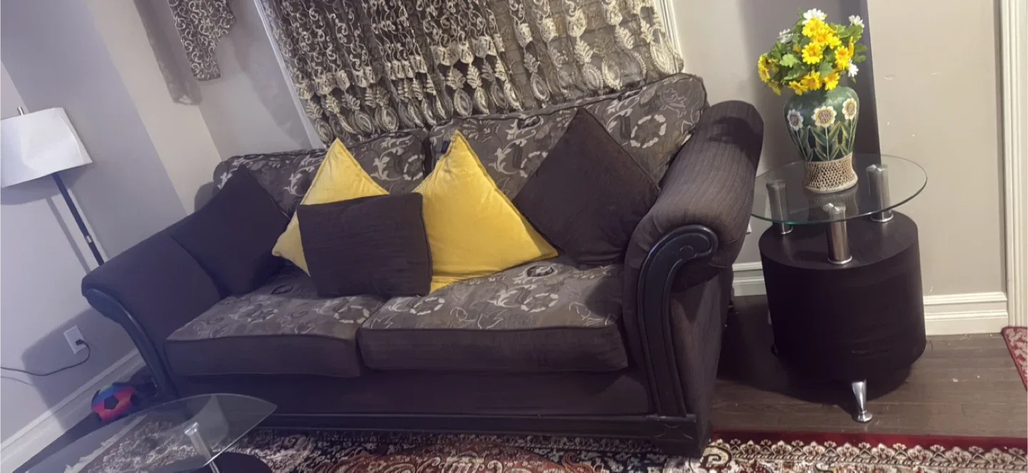 Sofas with Glass Top Coffee Table