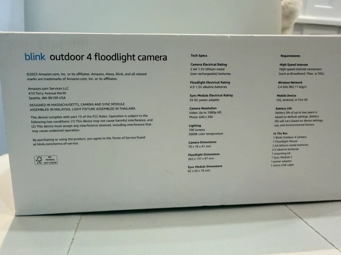 Blink Outdoor 4 Floodlight Camera - rarely used image indicator(5)