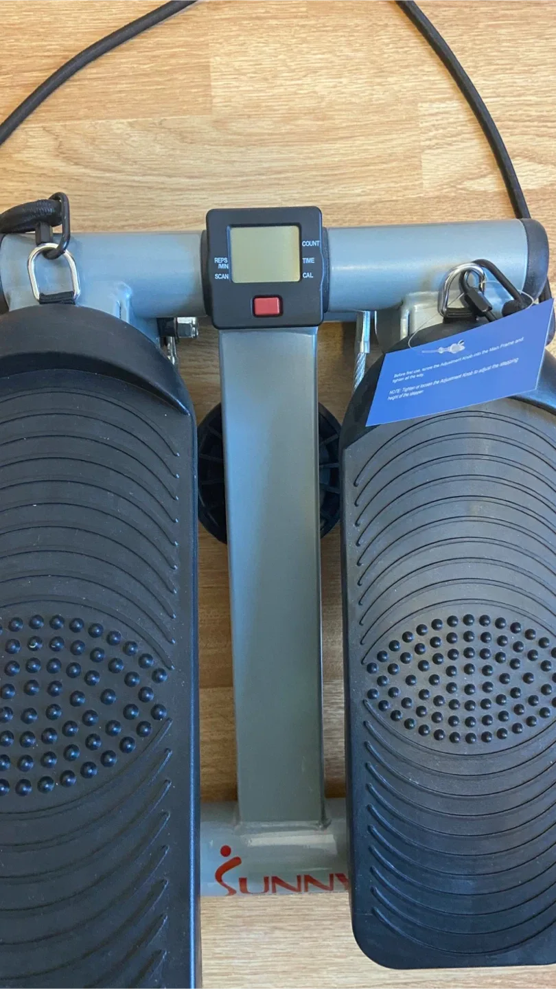 Sunny Health & Fitness Mini Stepper with Resistance Bands image indicator(6)