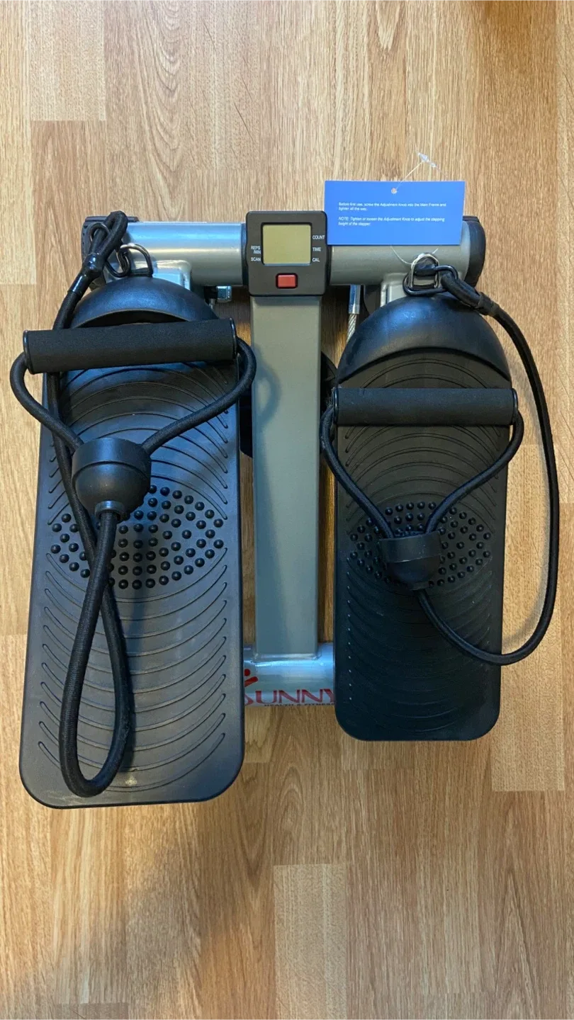 Sunny Health & Fitness Mini Stepper with Resistance Bands
