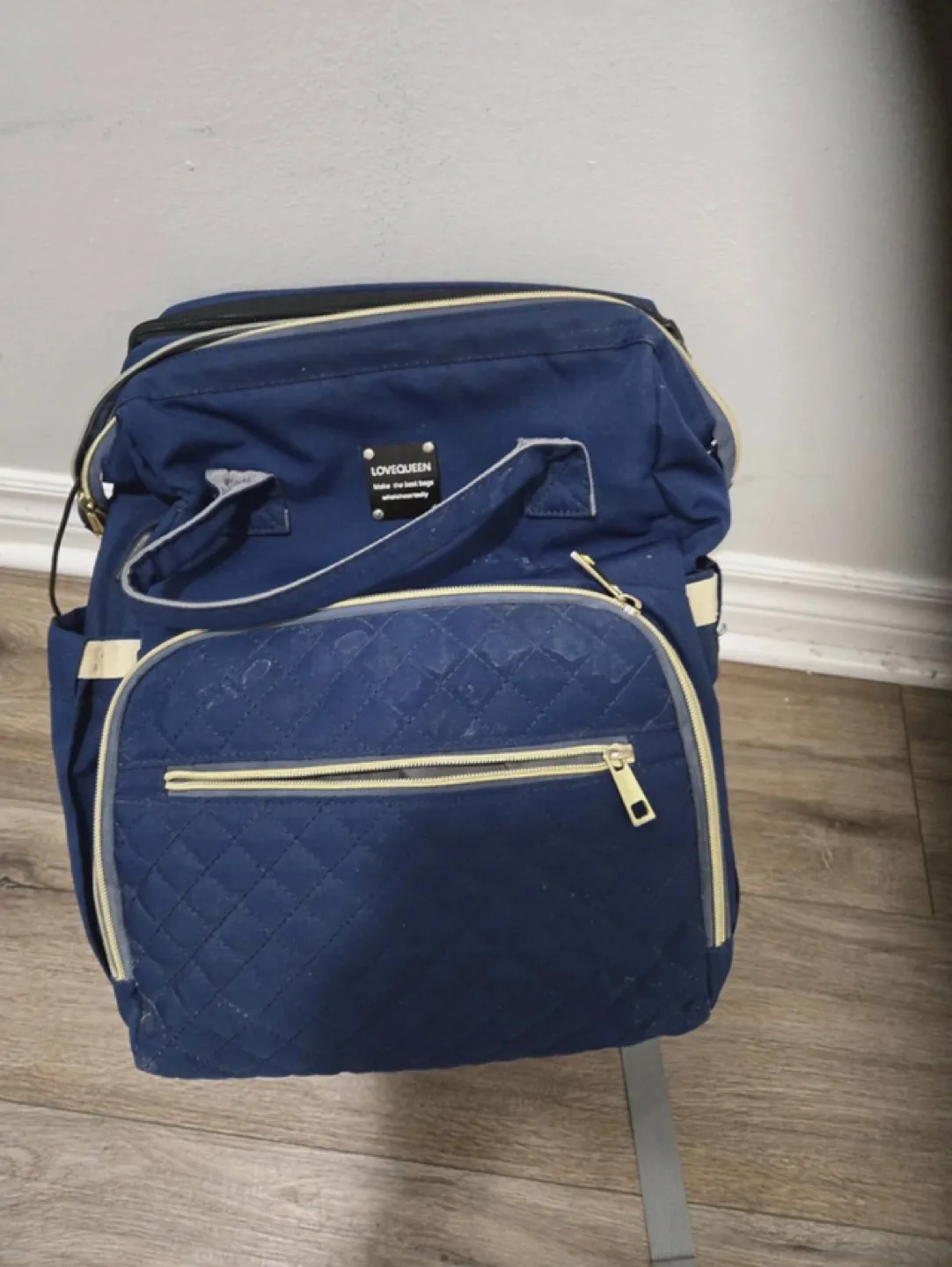 Diaper Bag Backpack - Navy Blue.  #cleanout