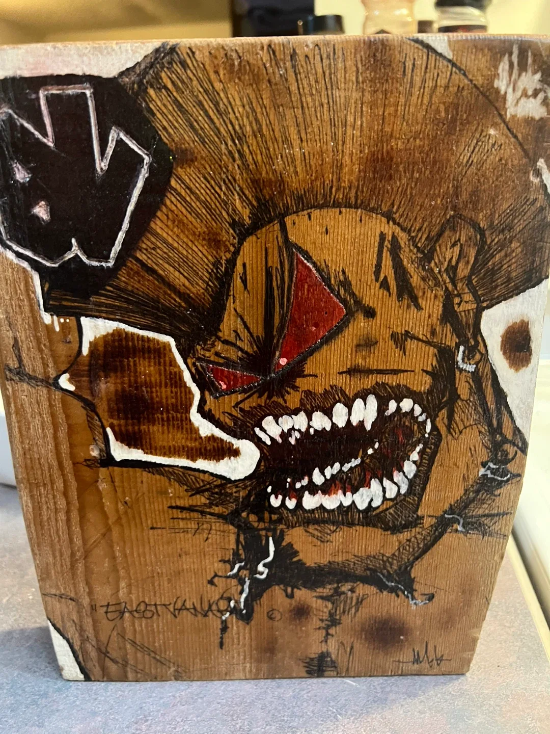 Hand-Painted Wooden art