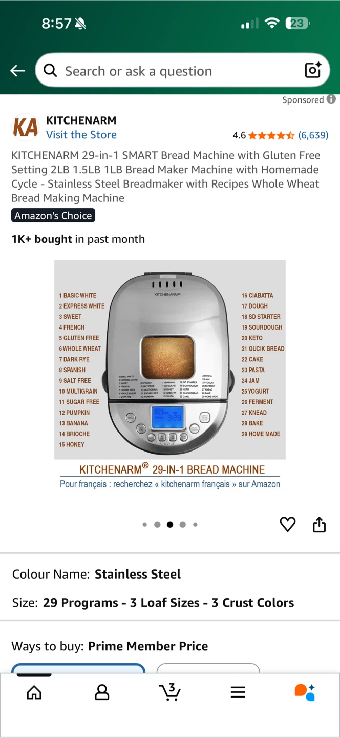KitchenArm 29-in-1 Smart Bread Machine - photo 4