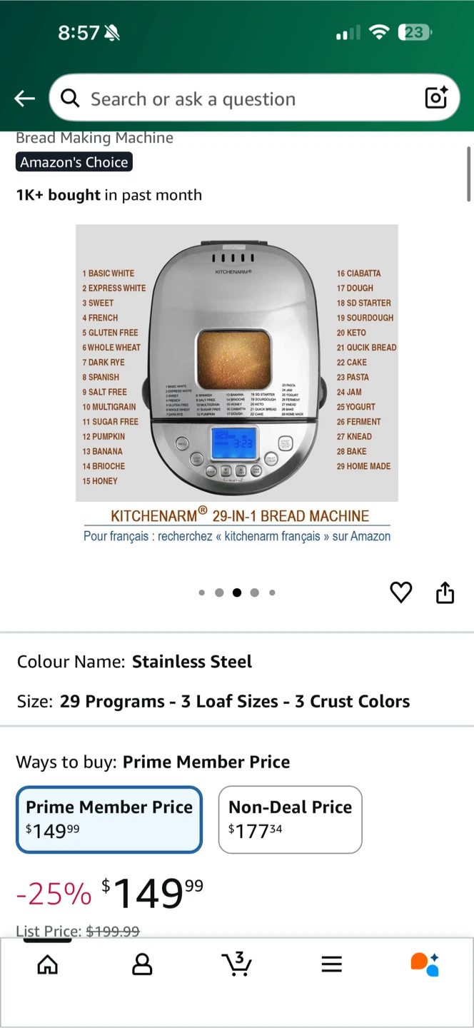 KitchenArm 29-in-1 Smart Bread Machine - photo 3