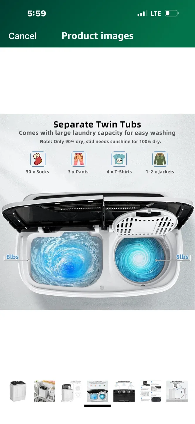 Portable Washing Machine image indicator(5)