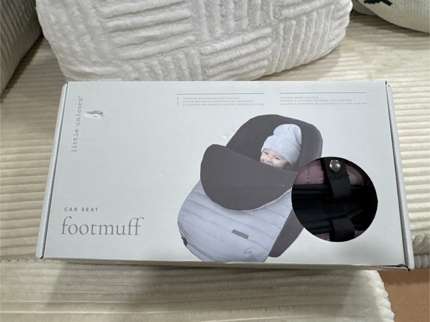 Little Unicorn Car Seat Footmuff - Mauve - photo 2