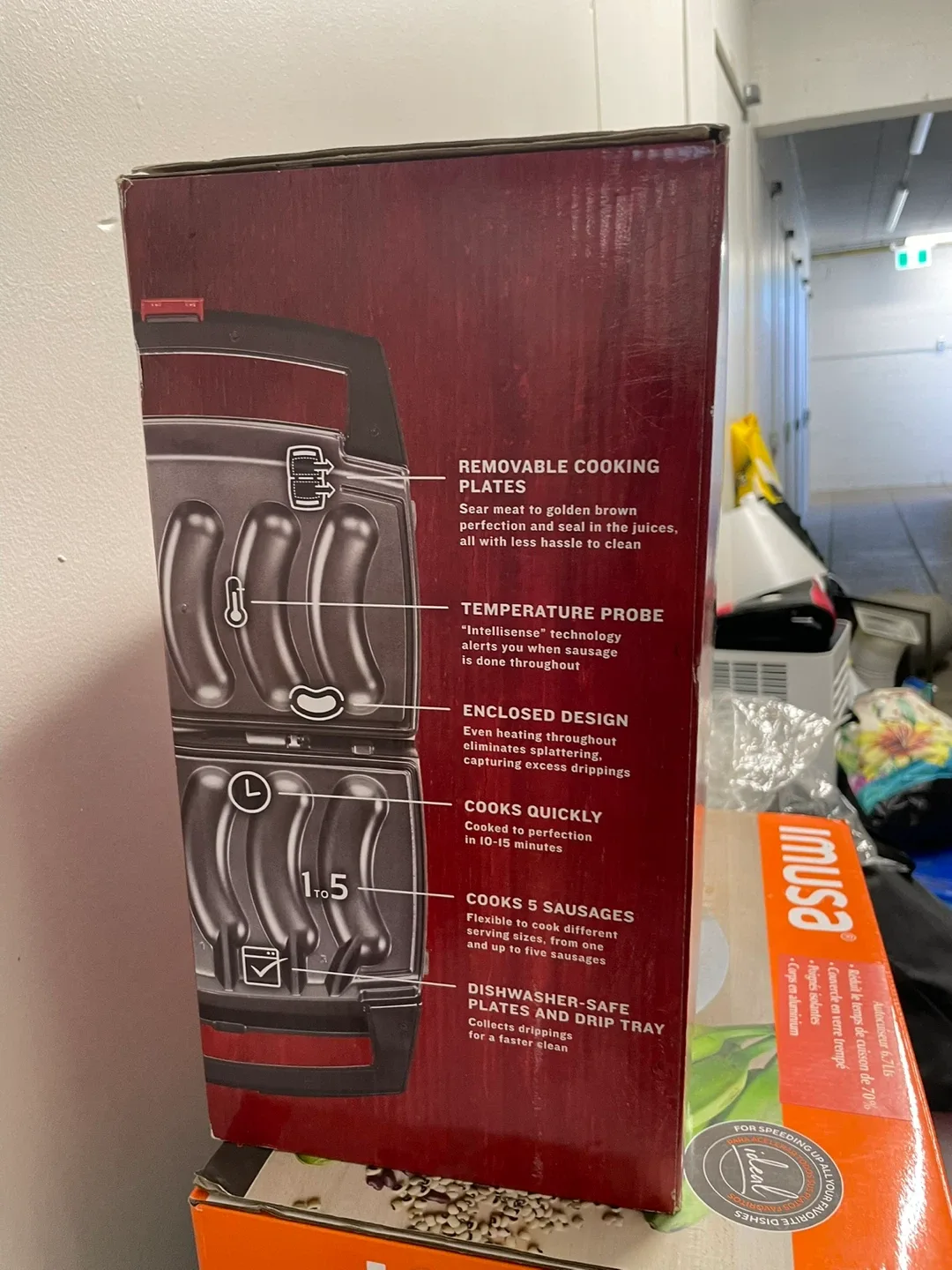 Johnsonville Sizzling Sausage Grill - Indoor Electric image indicator(2)