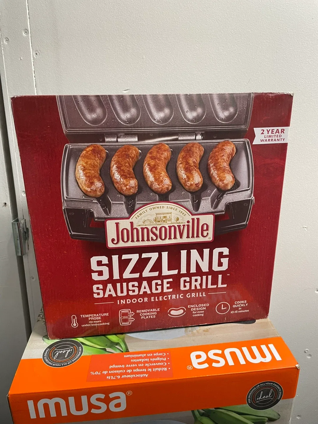 Johnsonville Sizzling Sausage Grill - Indoor Electric