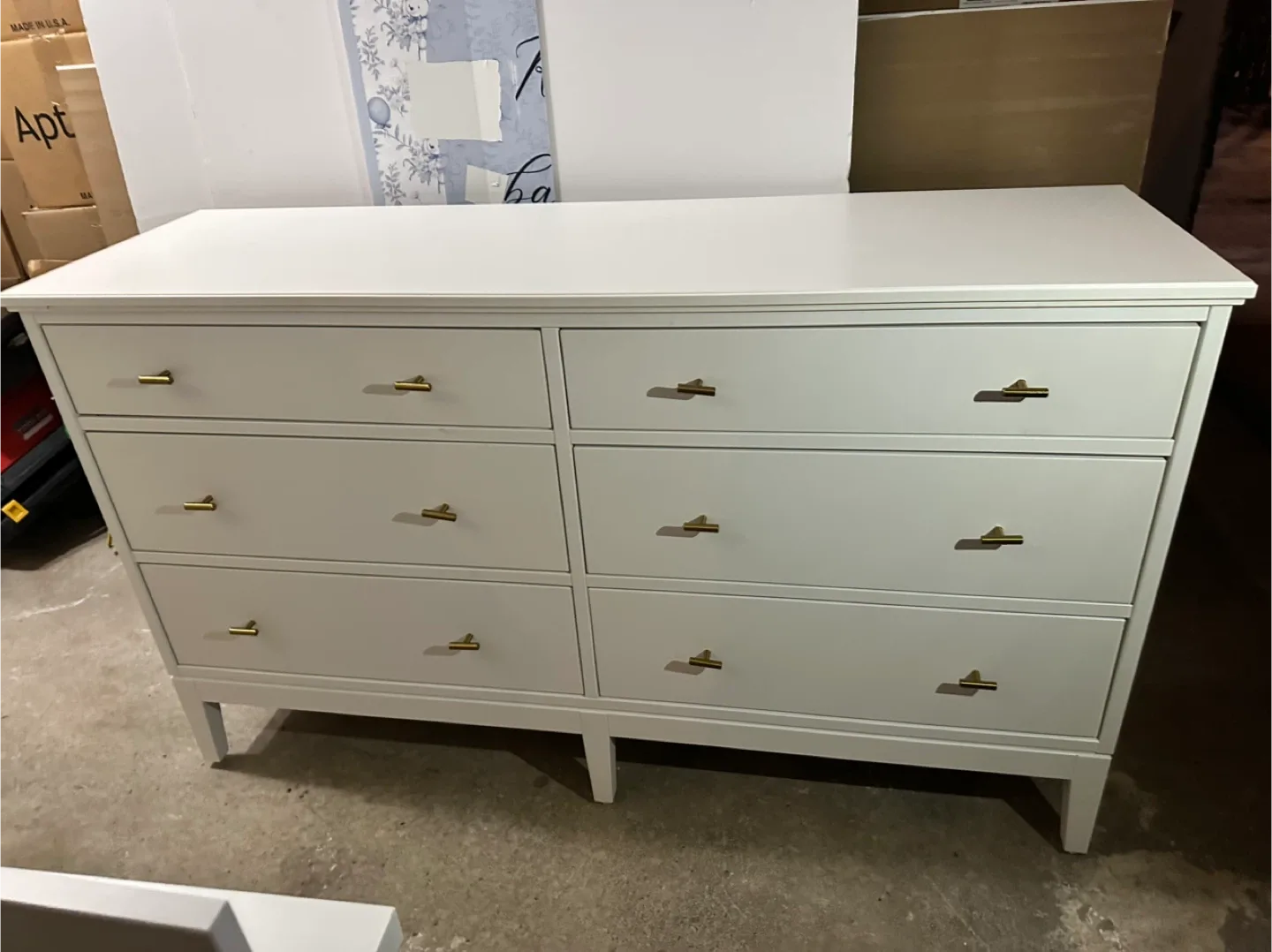 Ikea White 6-Drawer Dresser