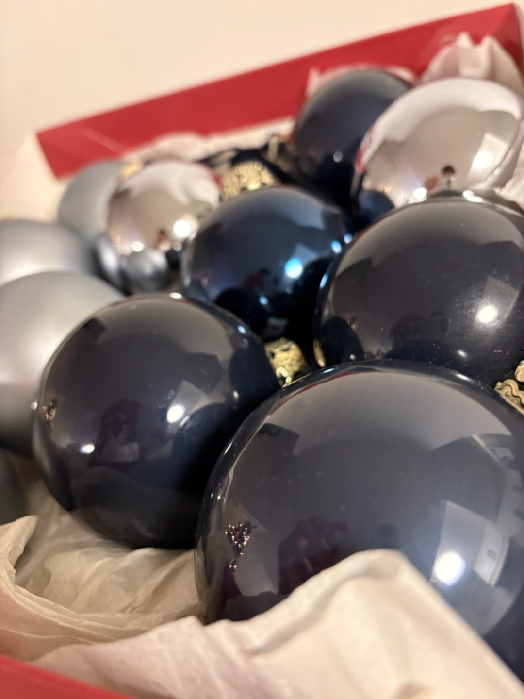 Christmas Ornaments - Blue, Silver, Gold - photo 2
