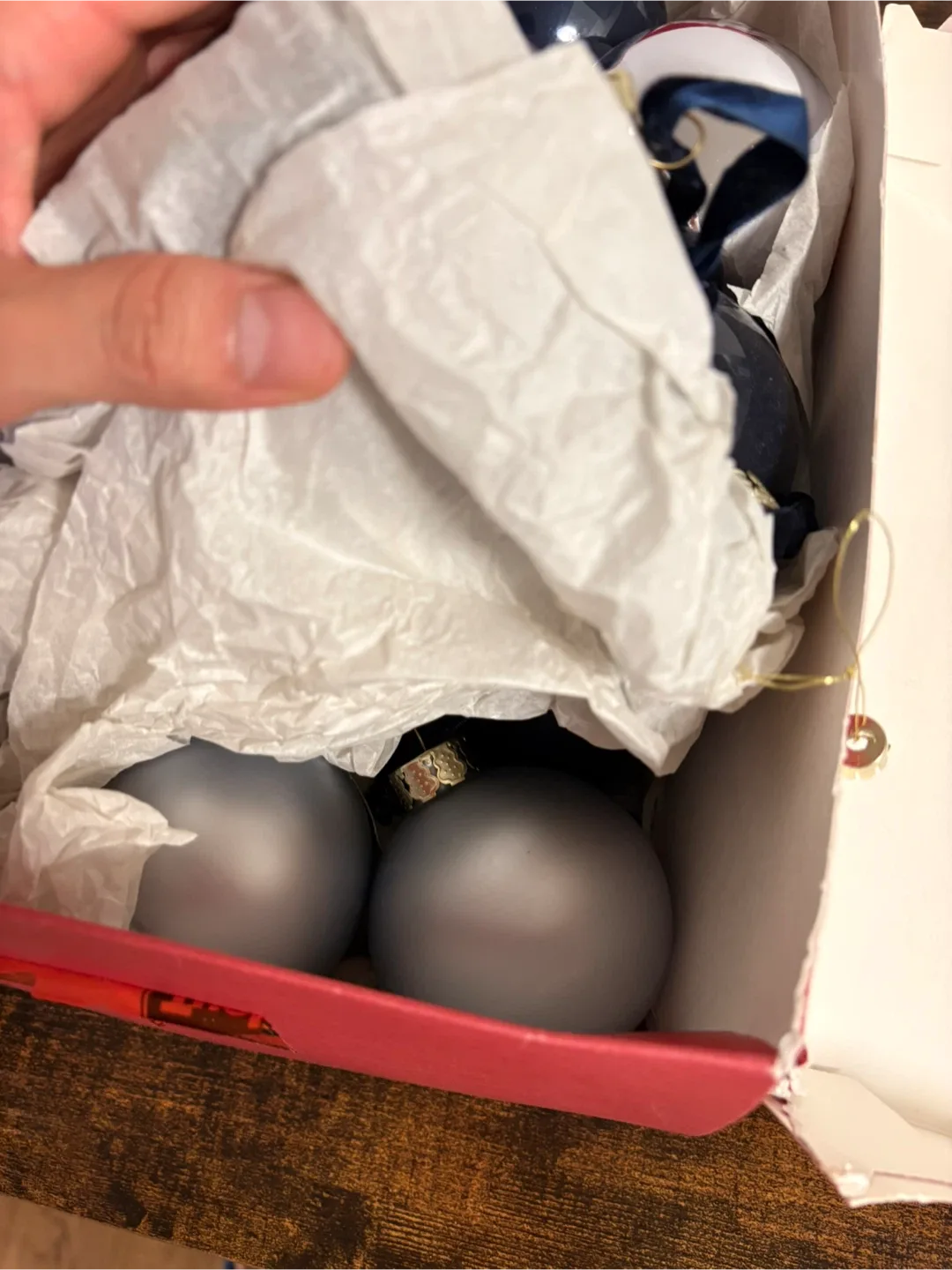 Christmas Ornaments - Blue, Silver, Gold image indicator(3)