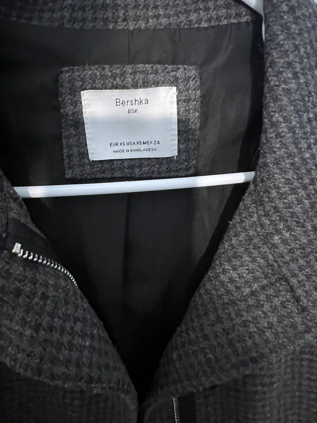 Bershka BSK XS Grey Wool Coat - photo 2