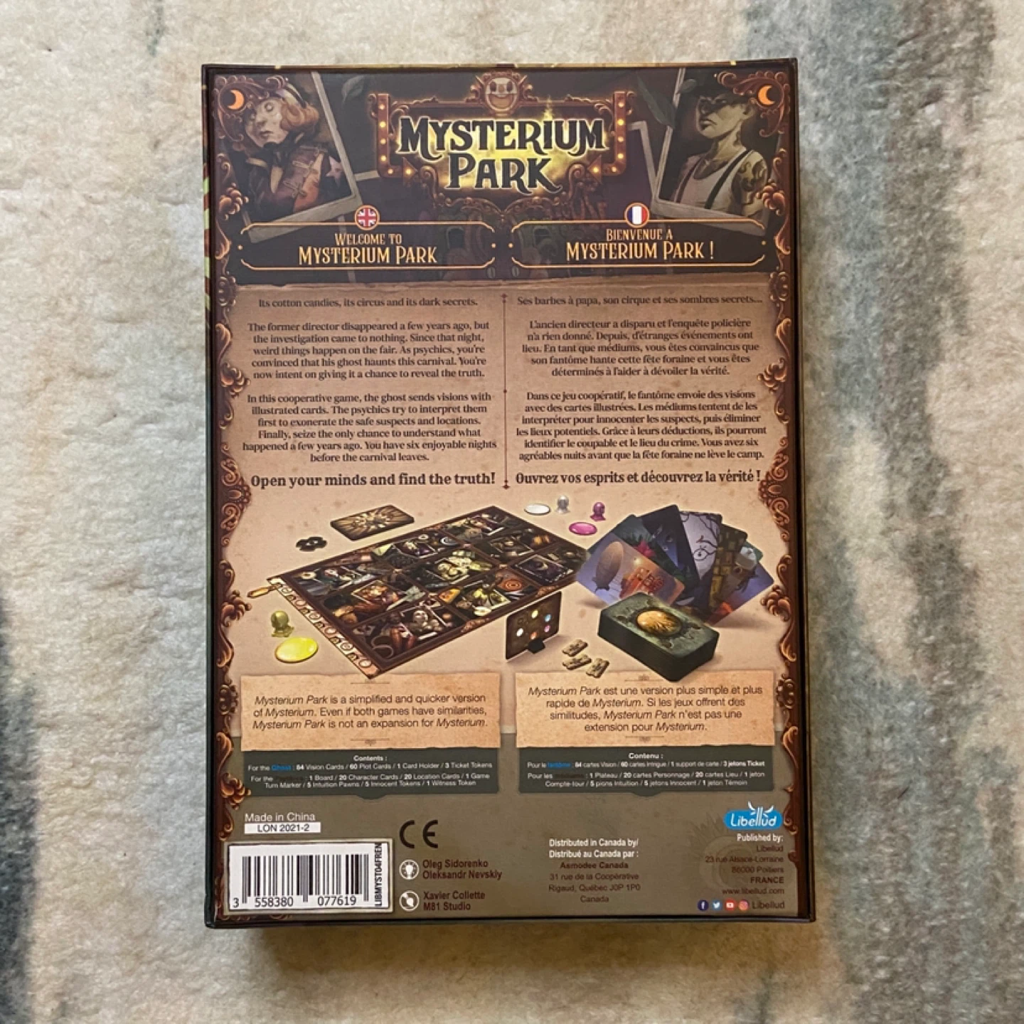 Mysterium Park Board Game #Cleanout - photo 2