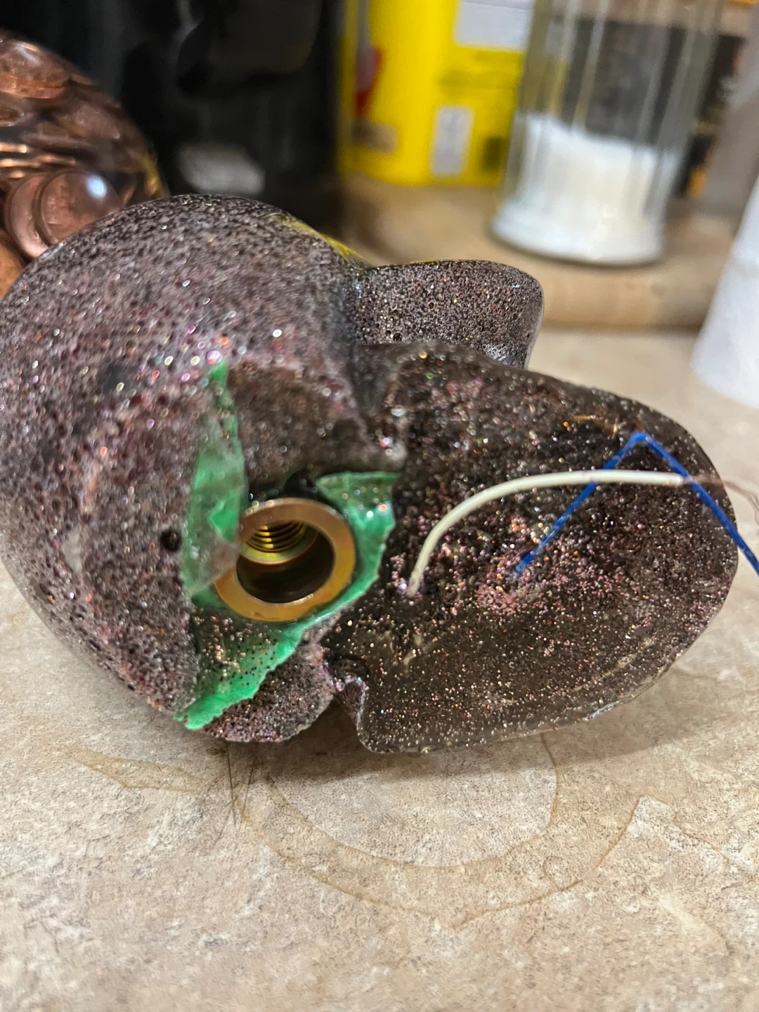 Glittery Skull Decoration - photo 3