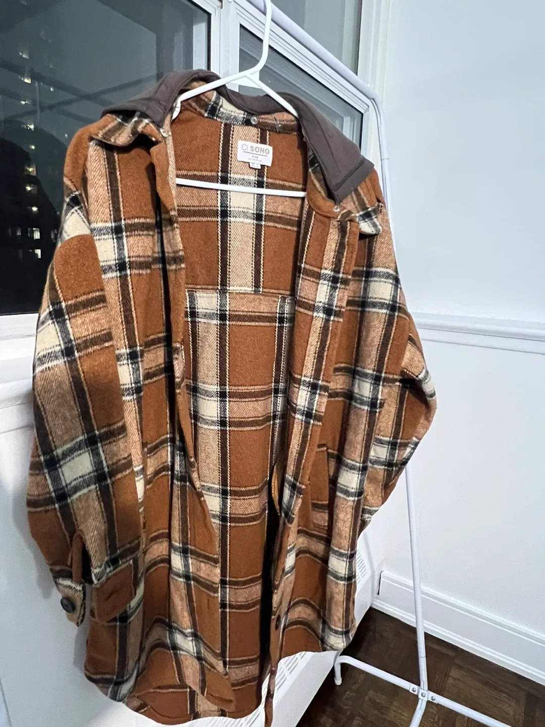 Ci Sono Plaid Collection Shacket - Size S