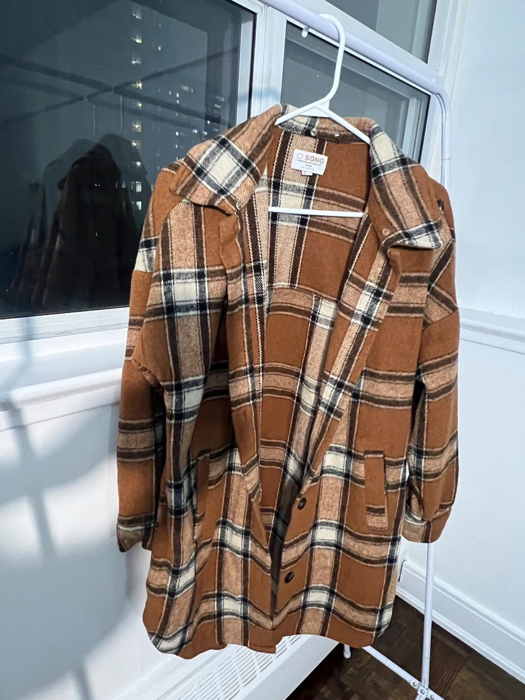 Ci Sono Plaid Collection Shacket - Size S - photo 2