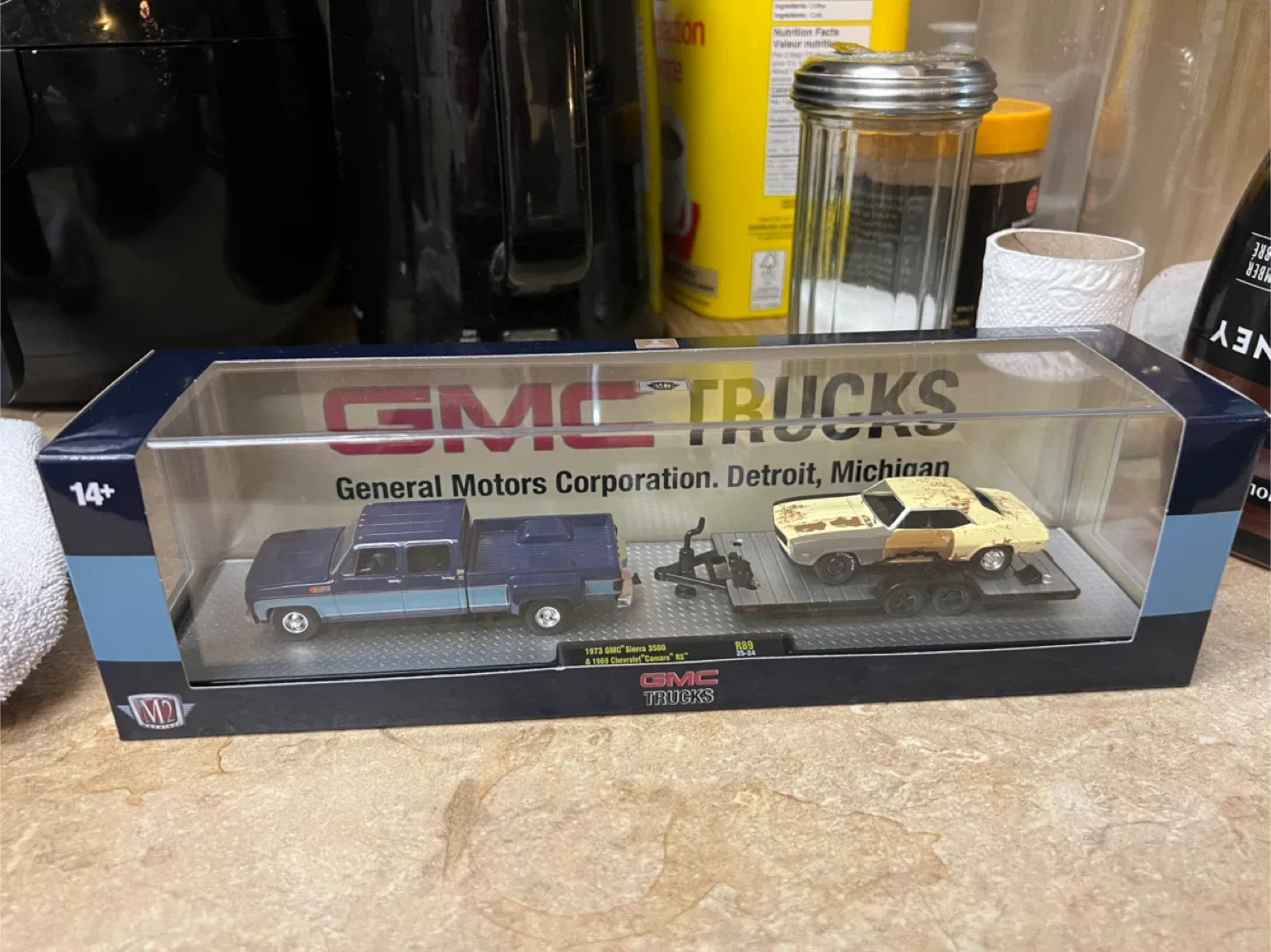 M2 Machines GMC Trucks 1973 Sierra 3500 & 1969 Camaro RS